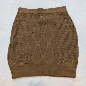 Aster Brown Knit Skirt Size Medium